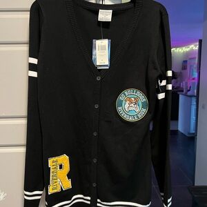 Riverdale Black Cardigan with Patches